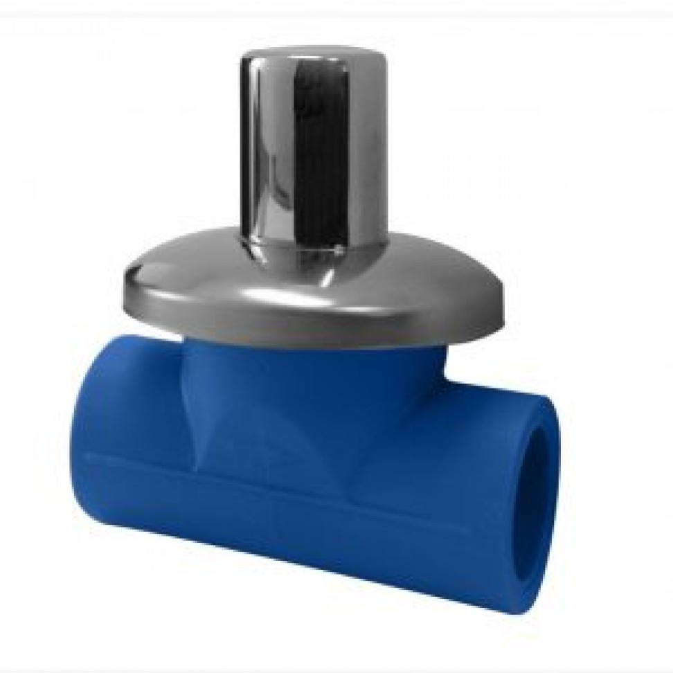 Torneira Passagem Ppr D25x25 Azul Torneira Passagem Ppr D25x25 Azul