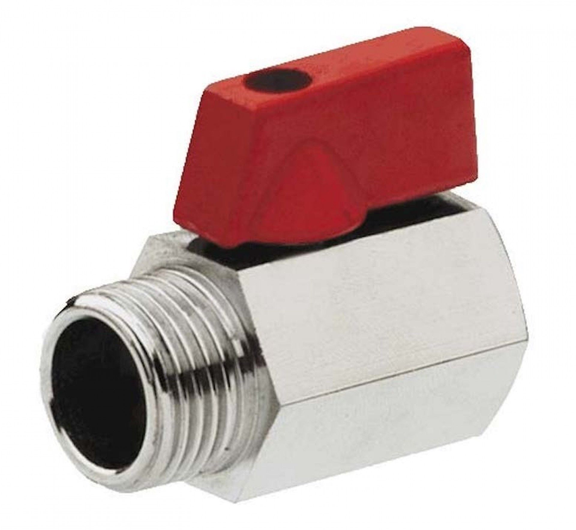 Mini válvula Esfera Macho/Fêmea 1/2