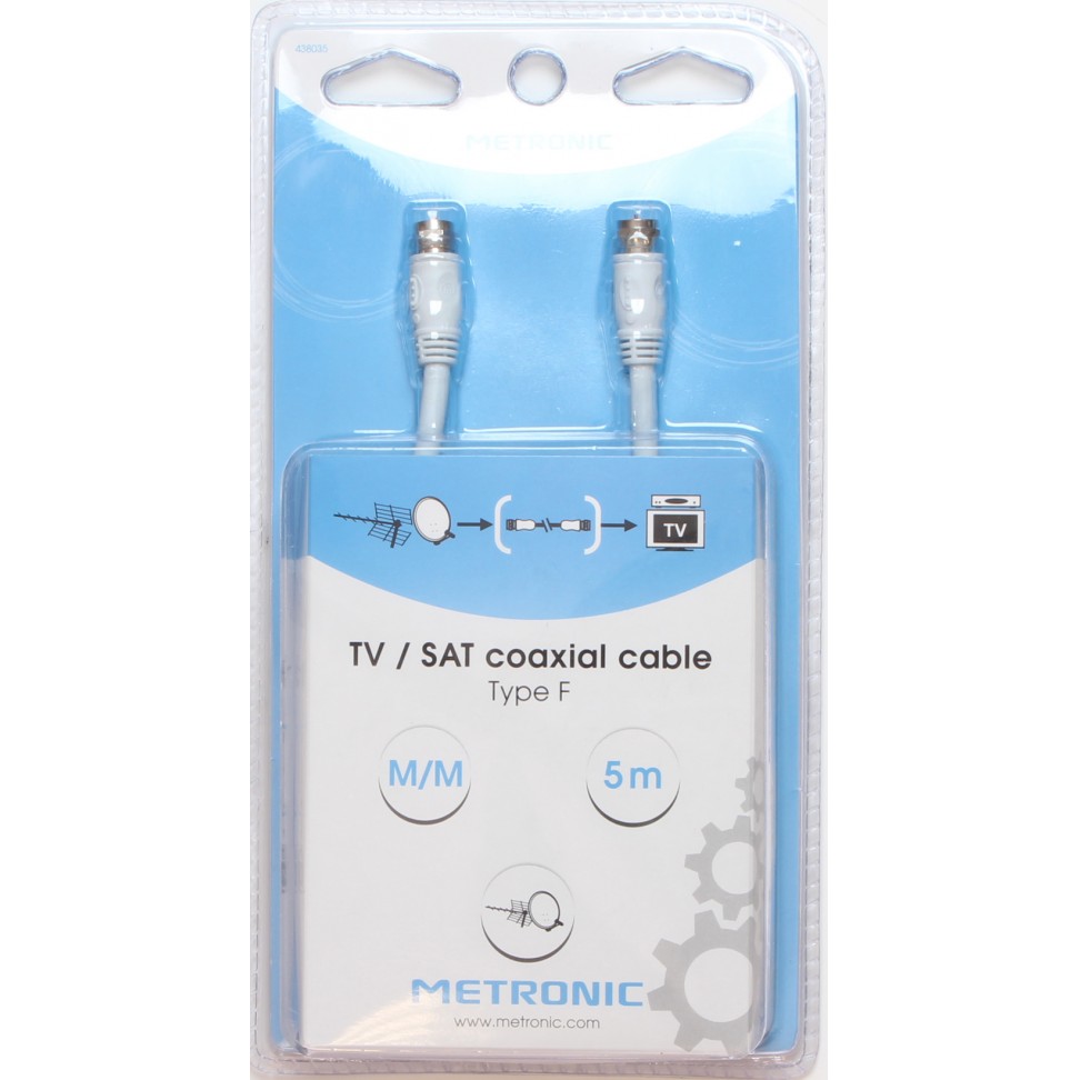 Prolongador Sat�lite M/M Branco 5m