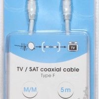 Prolongador Satélite M/M Branco 5m Prolongador Satélite M/M Branco 5m