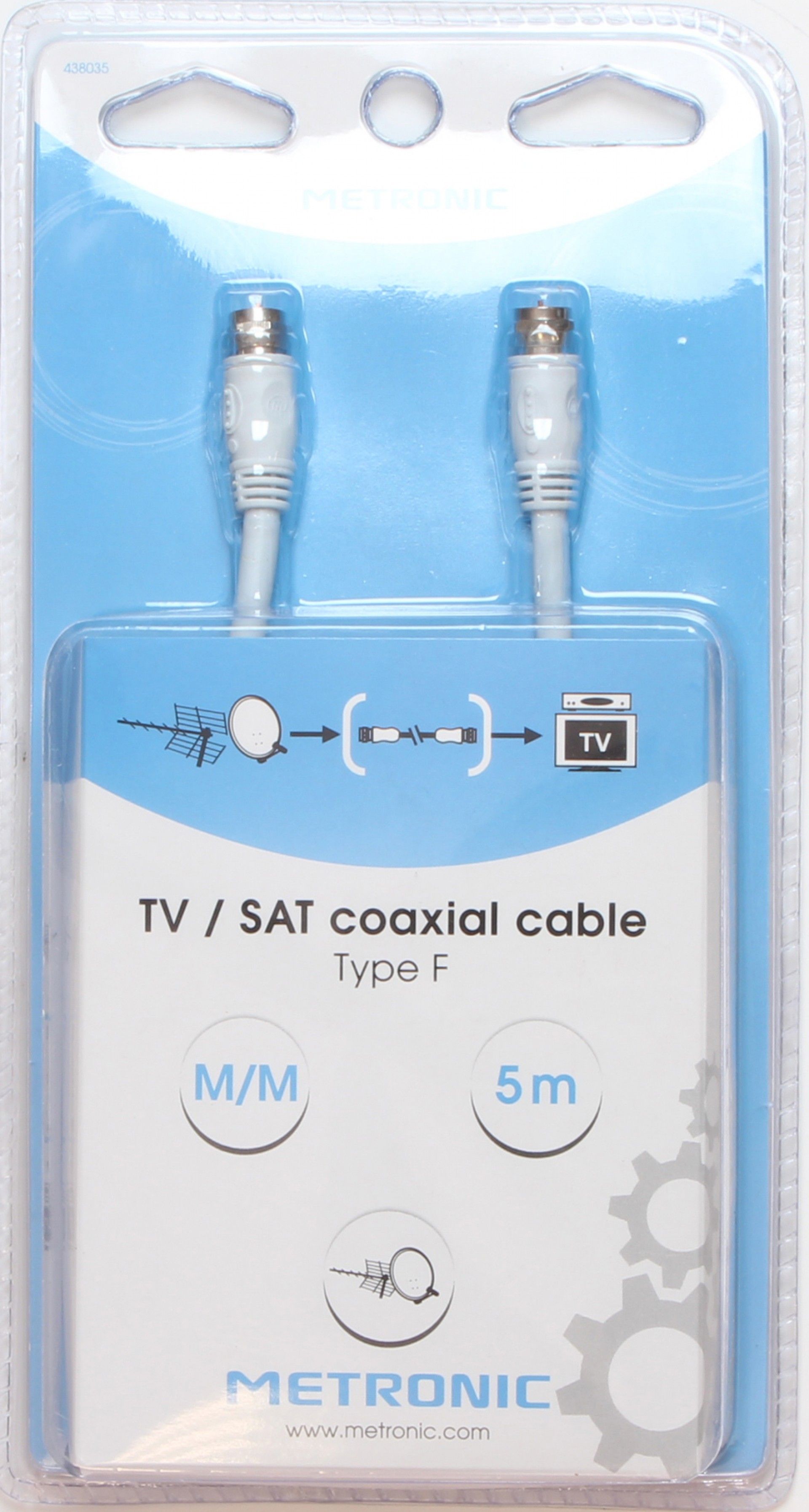 Prolongador Satélite M/M Branco 5m