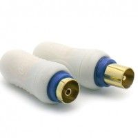 Conector Blindado Tv M/F 9.52mm 2un Conector Blindado Tv M/F 9.52mm 2un