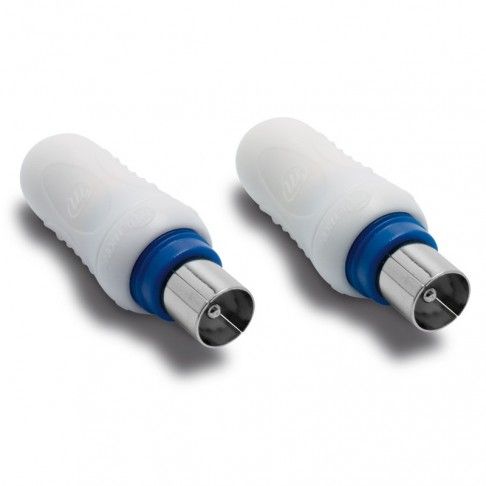 Conector Tv Blindado M/M 9.52mm 2un Conector Tv Blindado M/M 9.52mm 2un