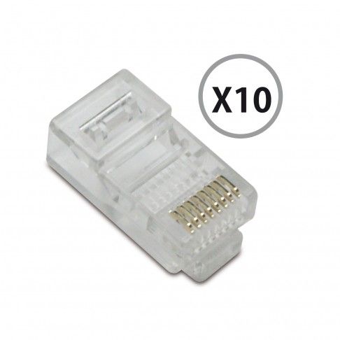 Fichas Modulares Rj45 Conjunto 10un Fichas Modulares Rj45 Conjunto 10un