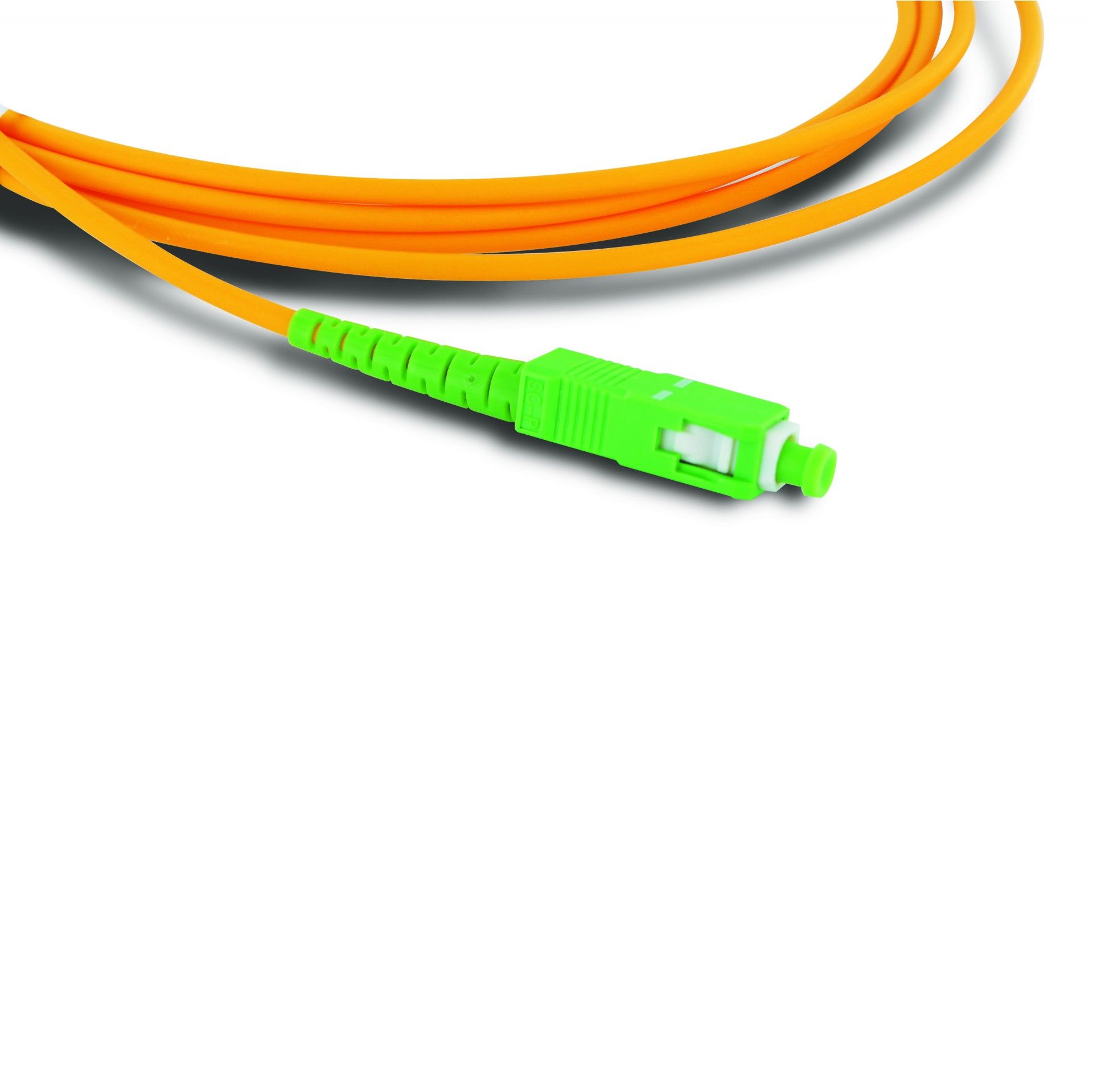 Cabo Fibra Ótica Monomado Laranja 2m