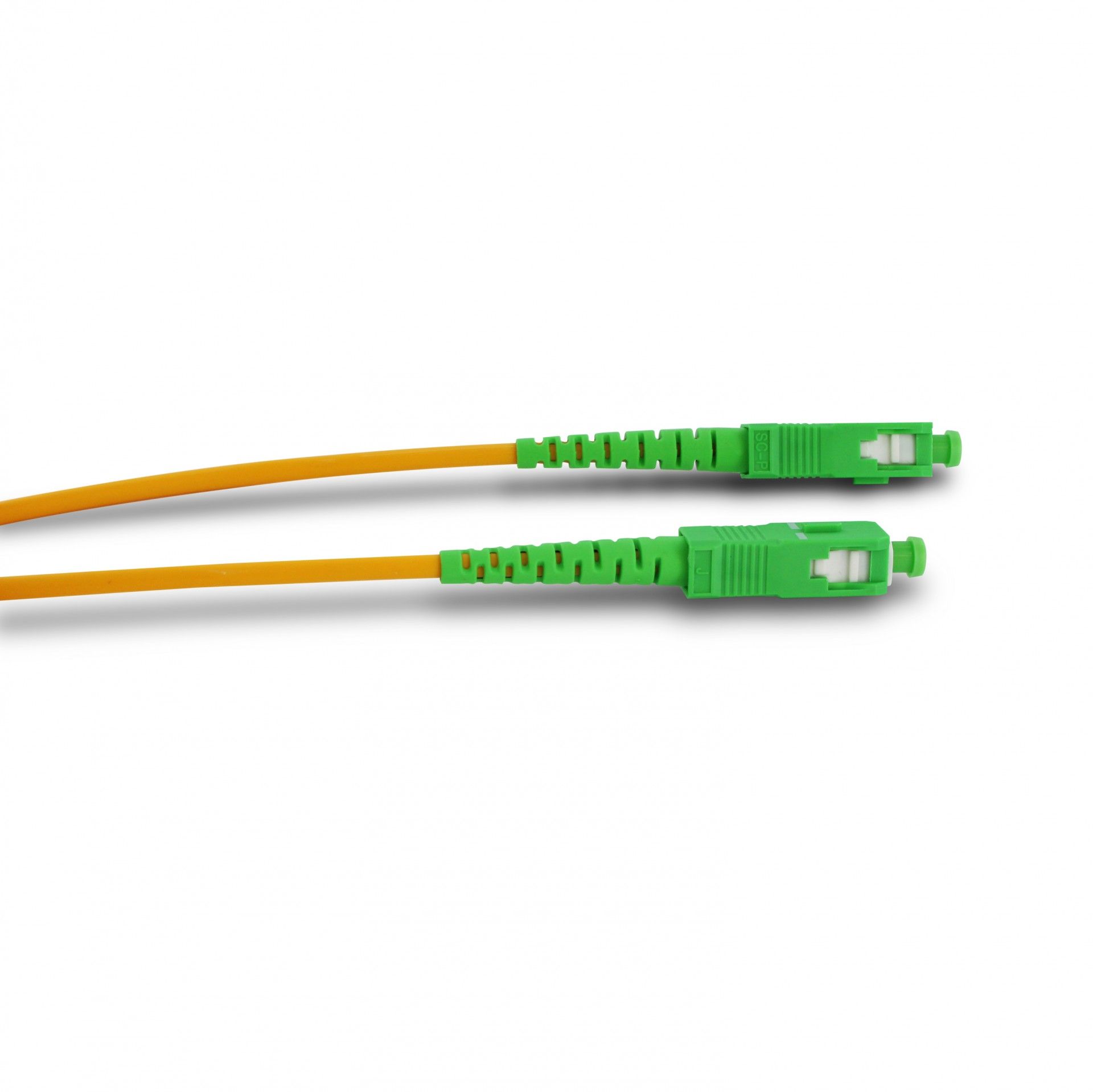 Cabo Fibra Ótica Monomado Laranja 2m