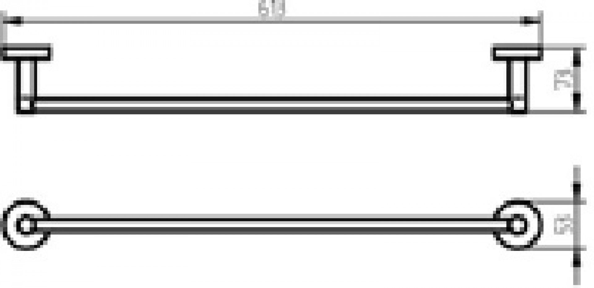 Toalheiro 60cm Kosmos Cromado
