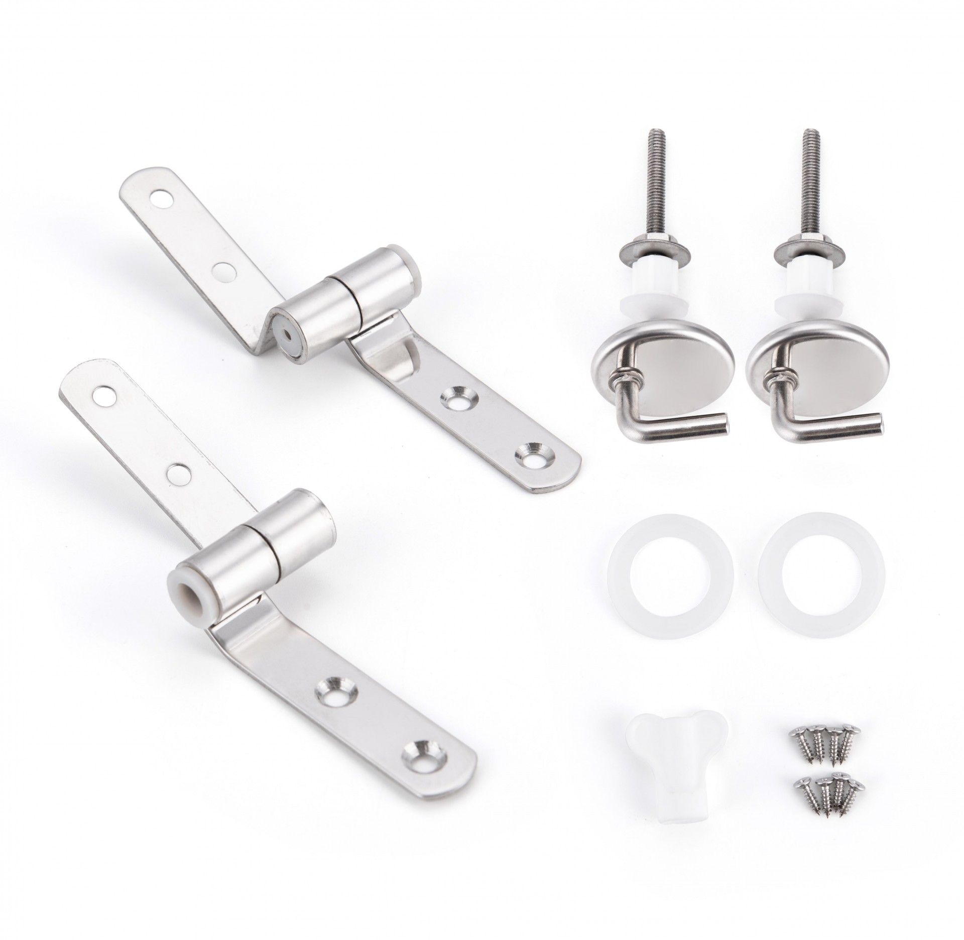 Kit Dobradiça + Fixação Tampa Sanita