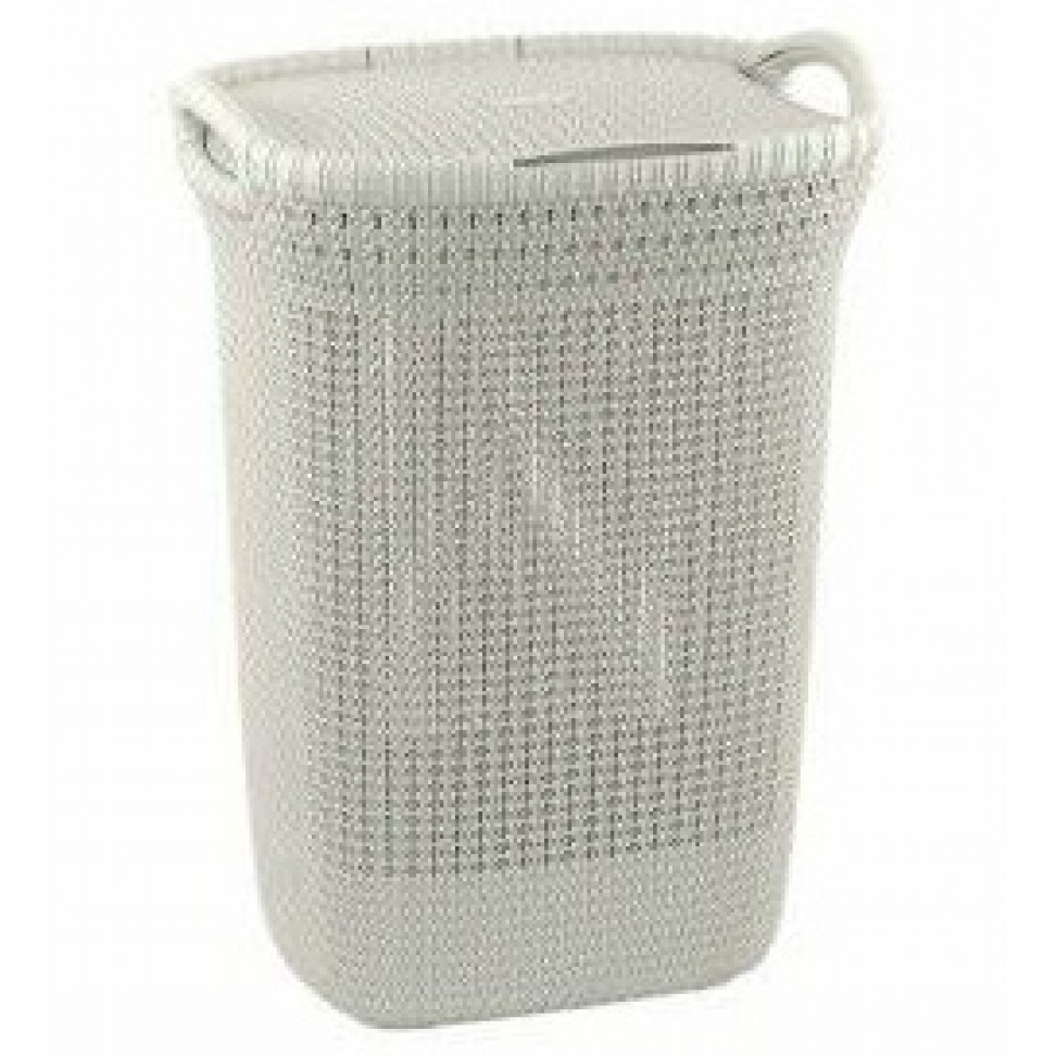 Cesto Roupa Suja Knit Oasis 57L Branco Cesto Roupa Suja Knit Oasis 57L Branco