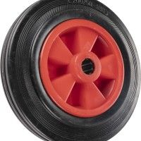 Roda Borracha 200mm Eixo 20mm Roda Borracha 200mm Eixo 20mm