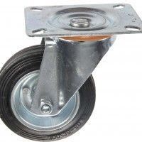 Roda Giratória Borracha 100mm Roda Giratória Borracha 100mm