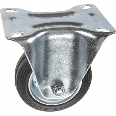 Roda Fixa Borracha 80mm Roda Fixa Borracha 80mm