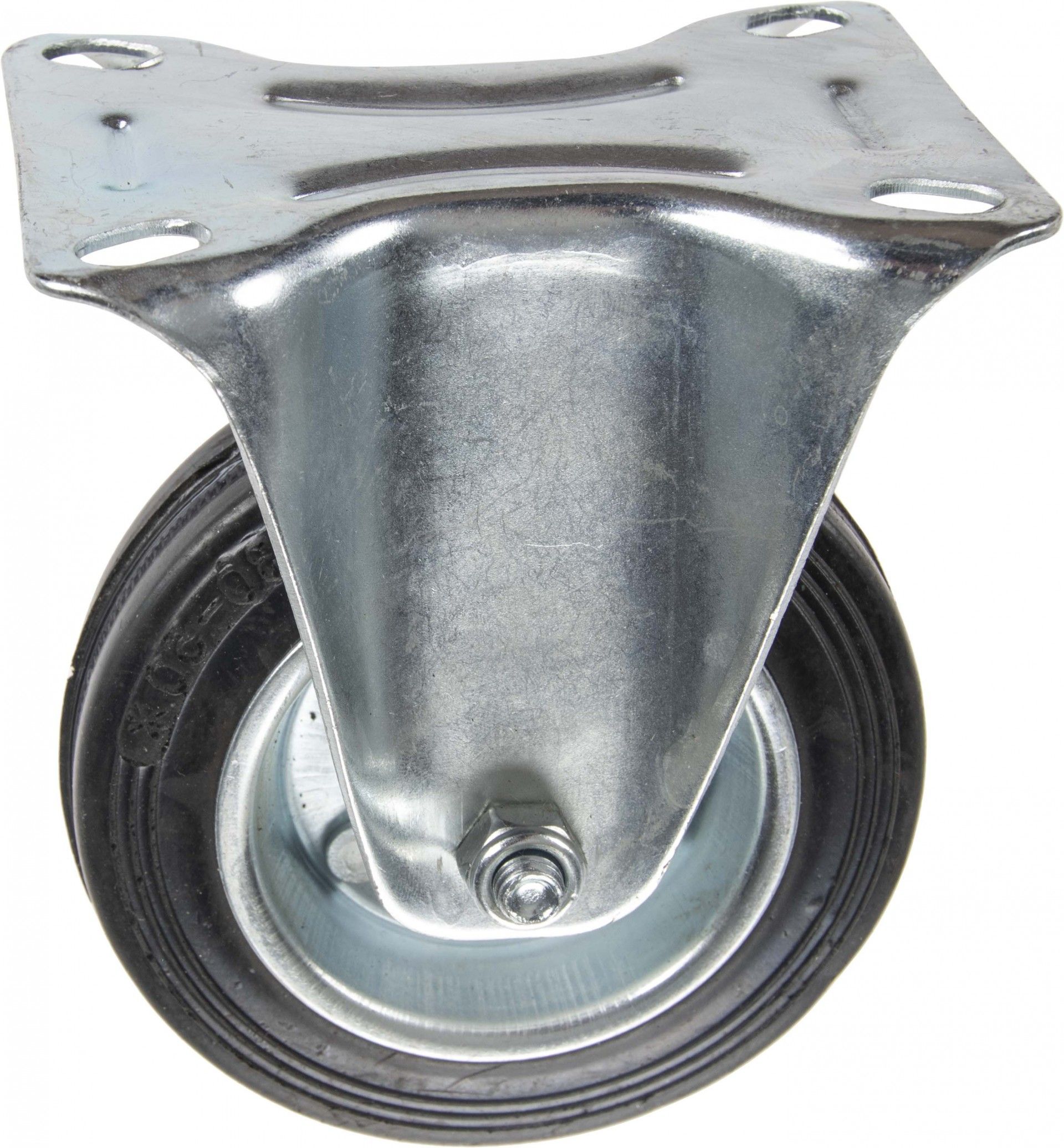 Roda Fixa Borracha 100mm