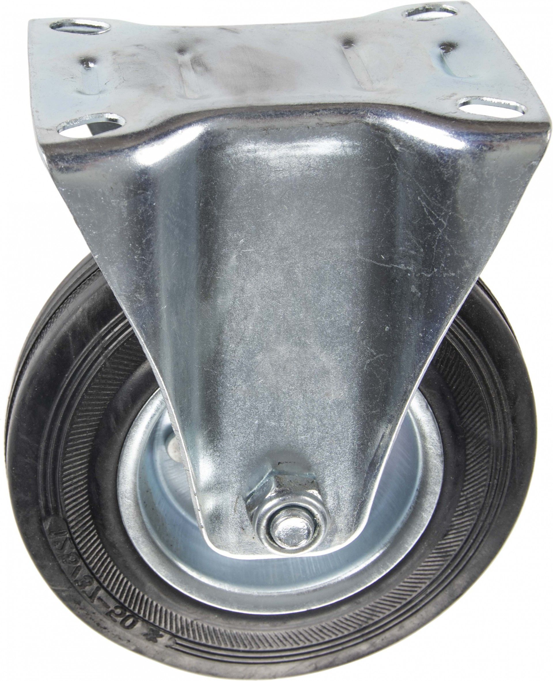 Roda Fixa Borracha 125mm