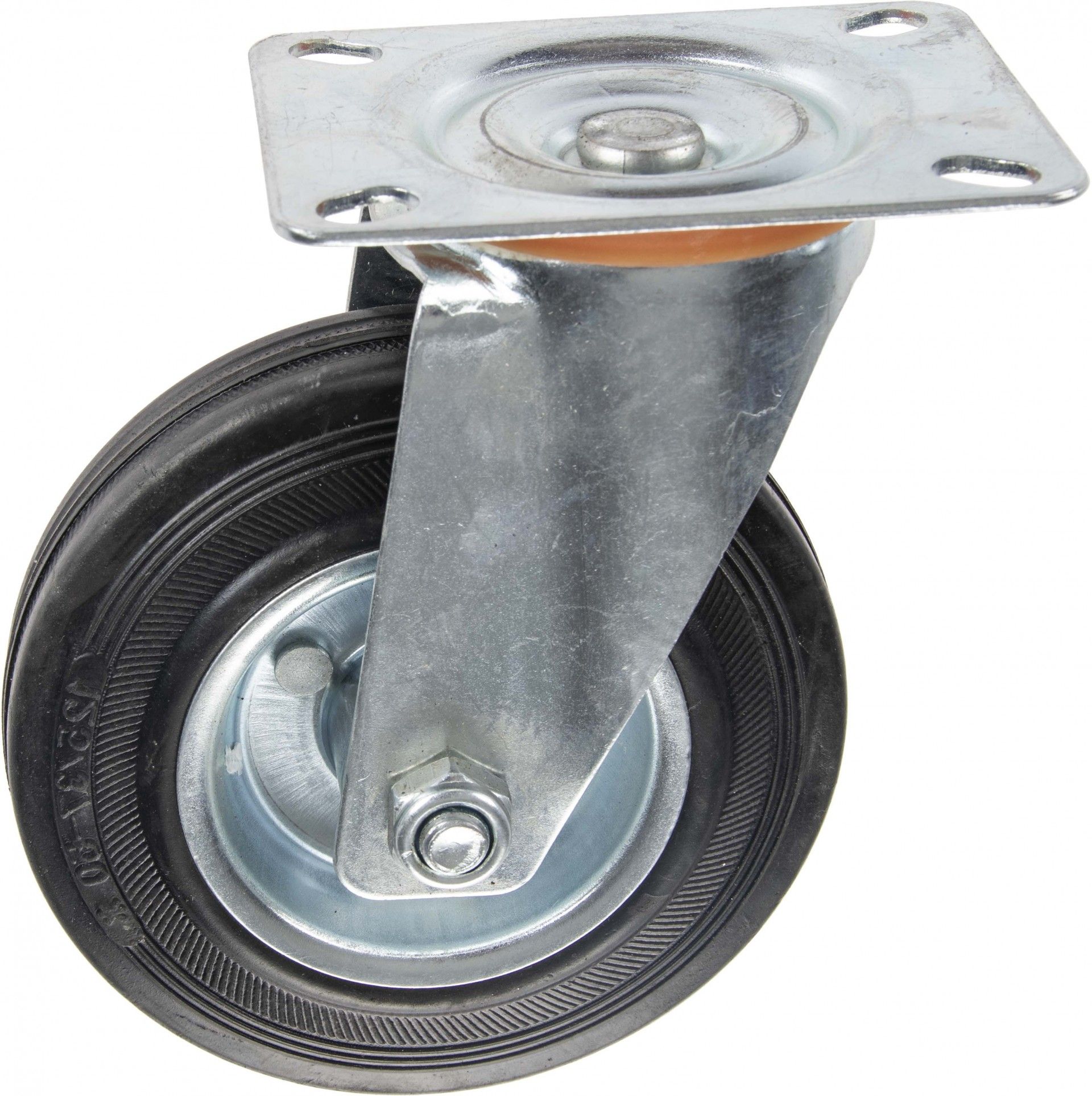 Roda Giratória Borracha 125mm