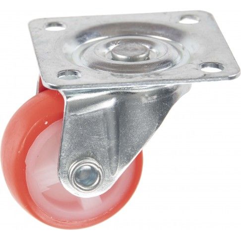 Roda Dupla Pu 30mm Laranja Roda Dupla Pu 30mm Laranja