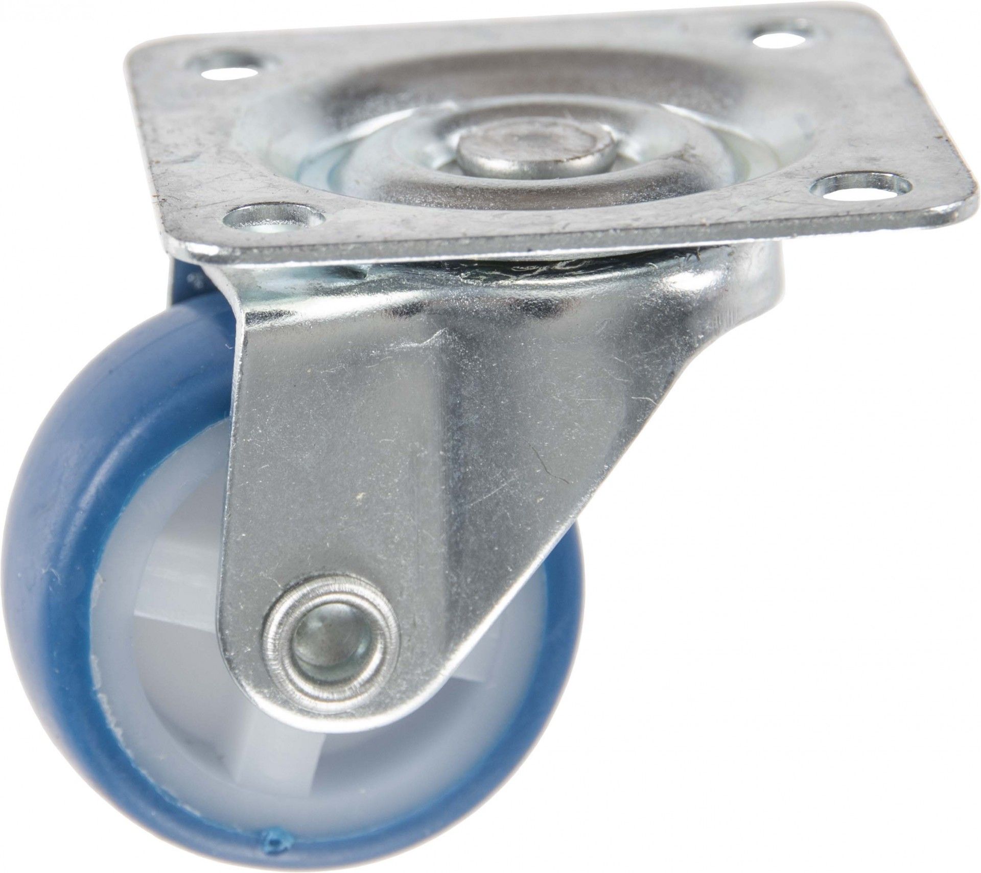 Roda Dupla Pu 30mm Azul