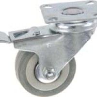 Roda Giratória Borracha C/Travão Roda Giratória Borracha C/Travão