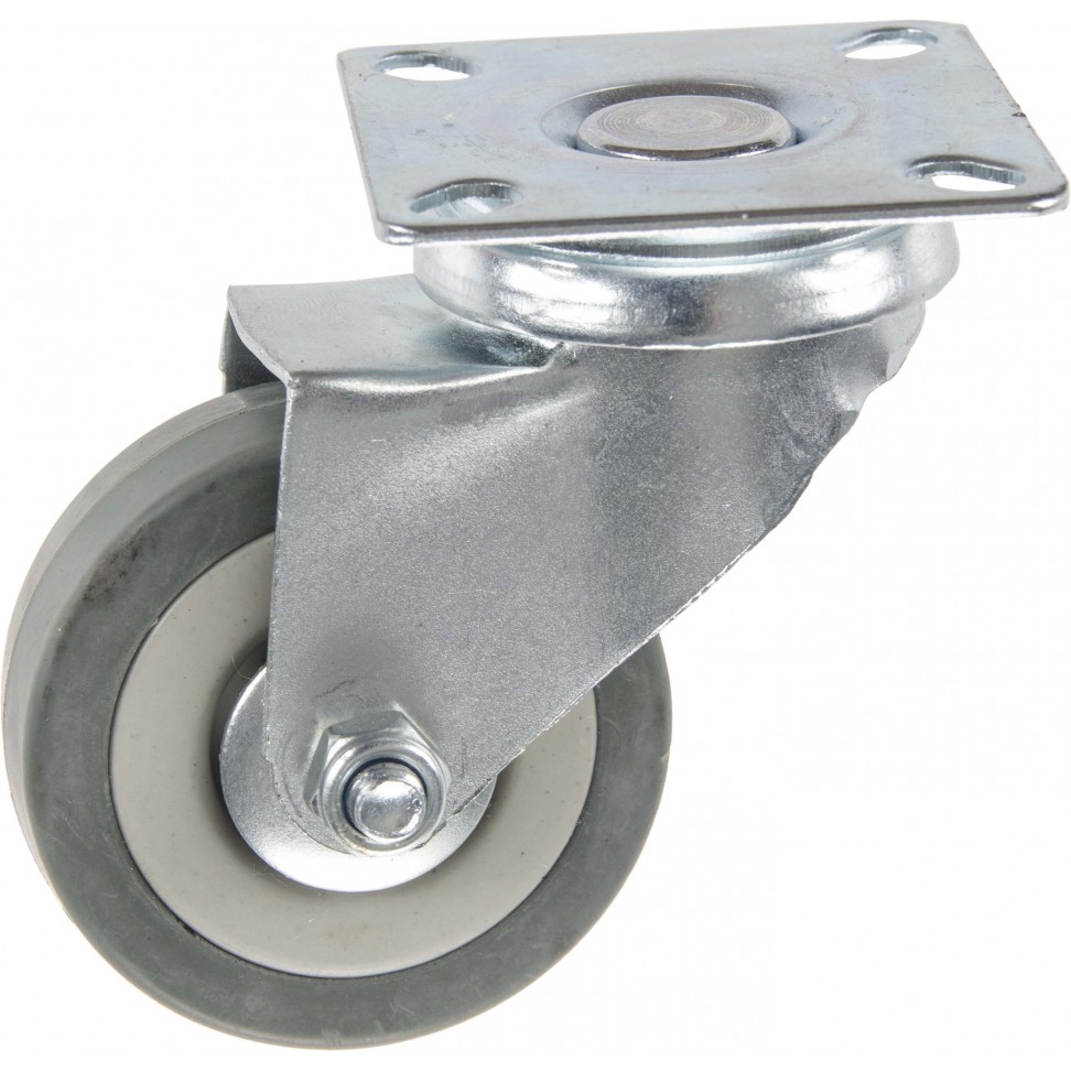 Roda Girat�ria Borracha 50mm