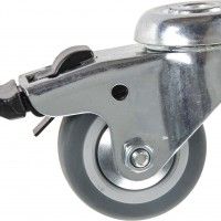 Roda Eixo Giratória C/Proteção/Travão 50mm Roda Eixo Giratória C/Proteção/Travão 50mm