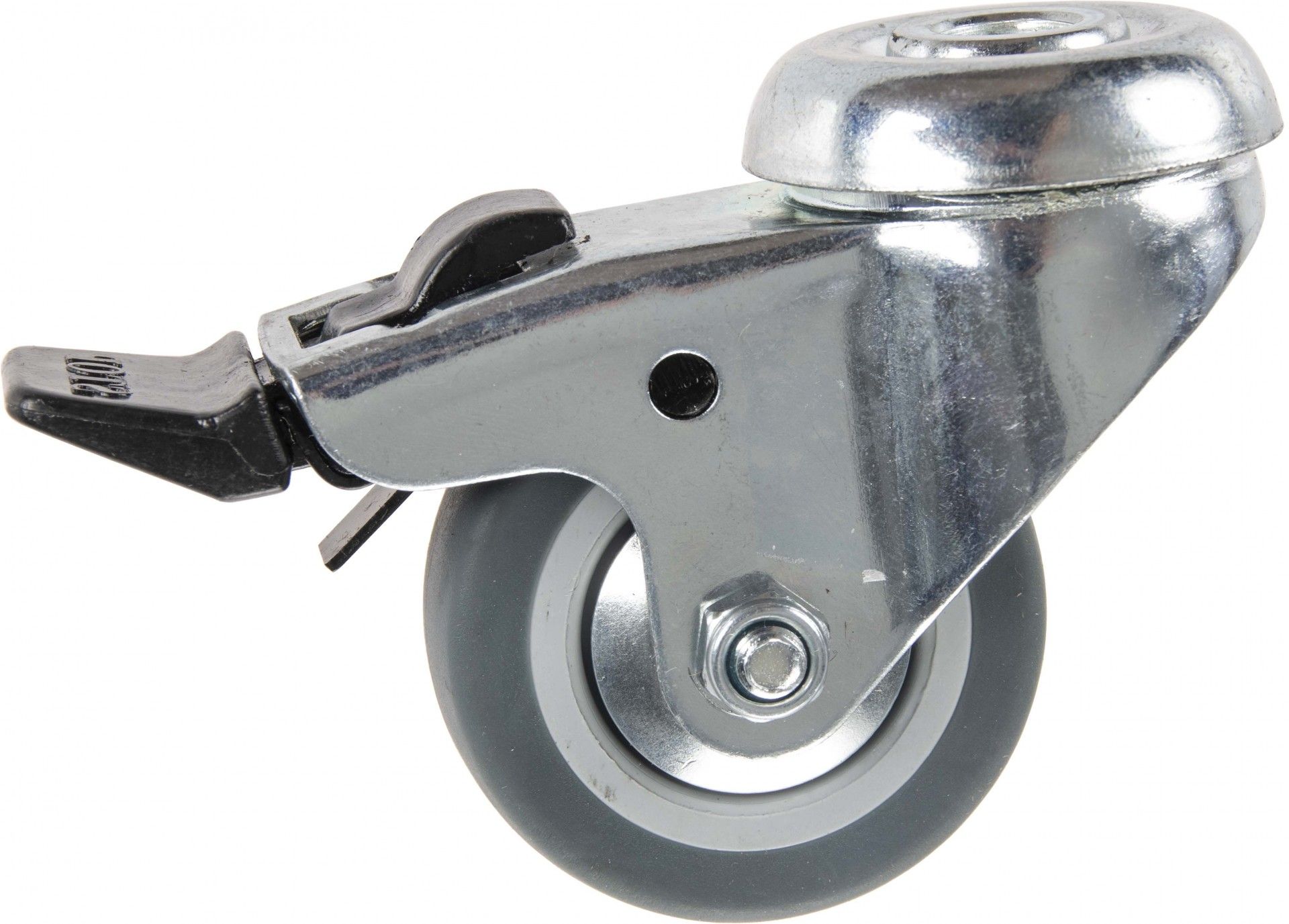 Roda Eixo Giratória C/Proteção/Travão 50mm