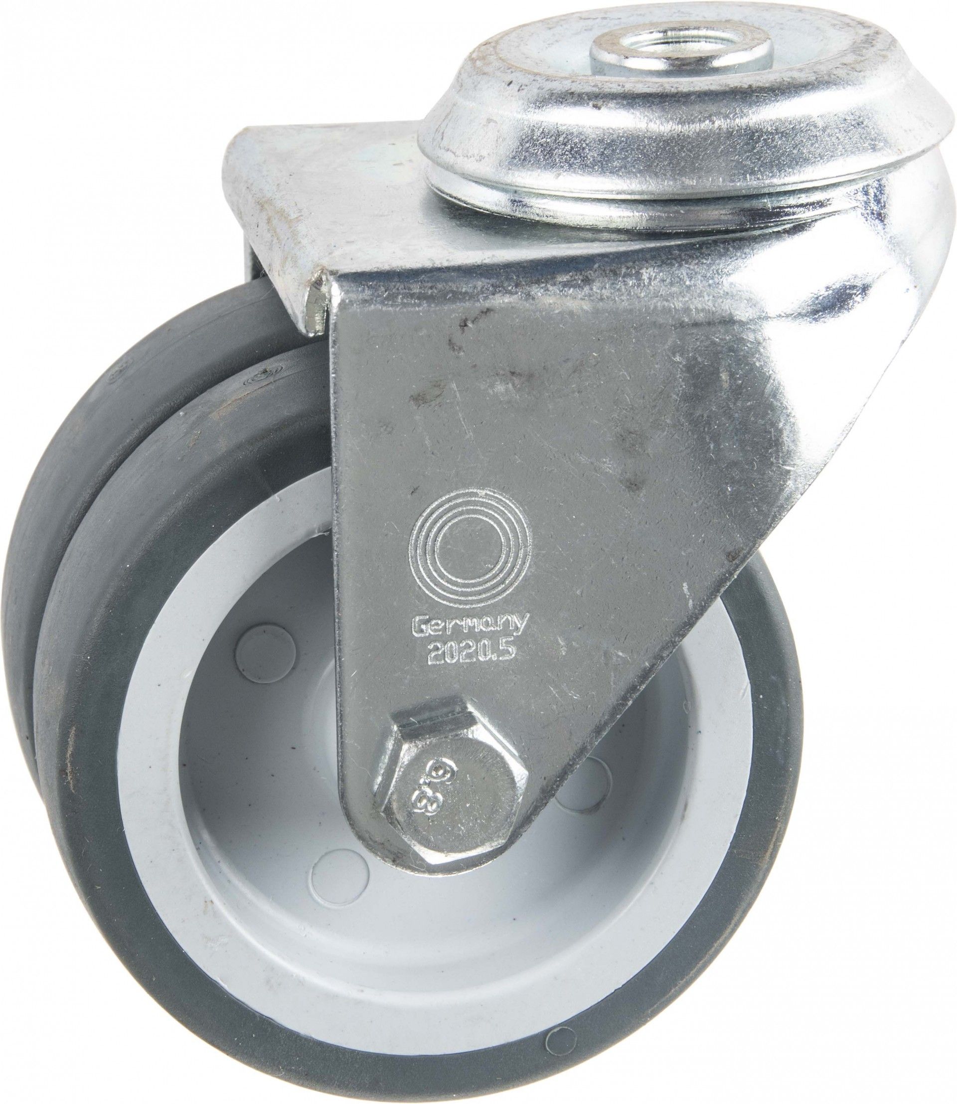 Roda Dupla C/Eixo 75mm