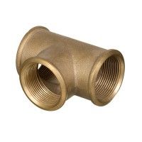 Te Latão F/F 1/2" Te Latão F/F 1/2"