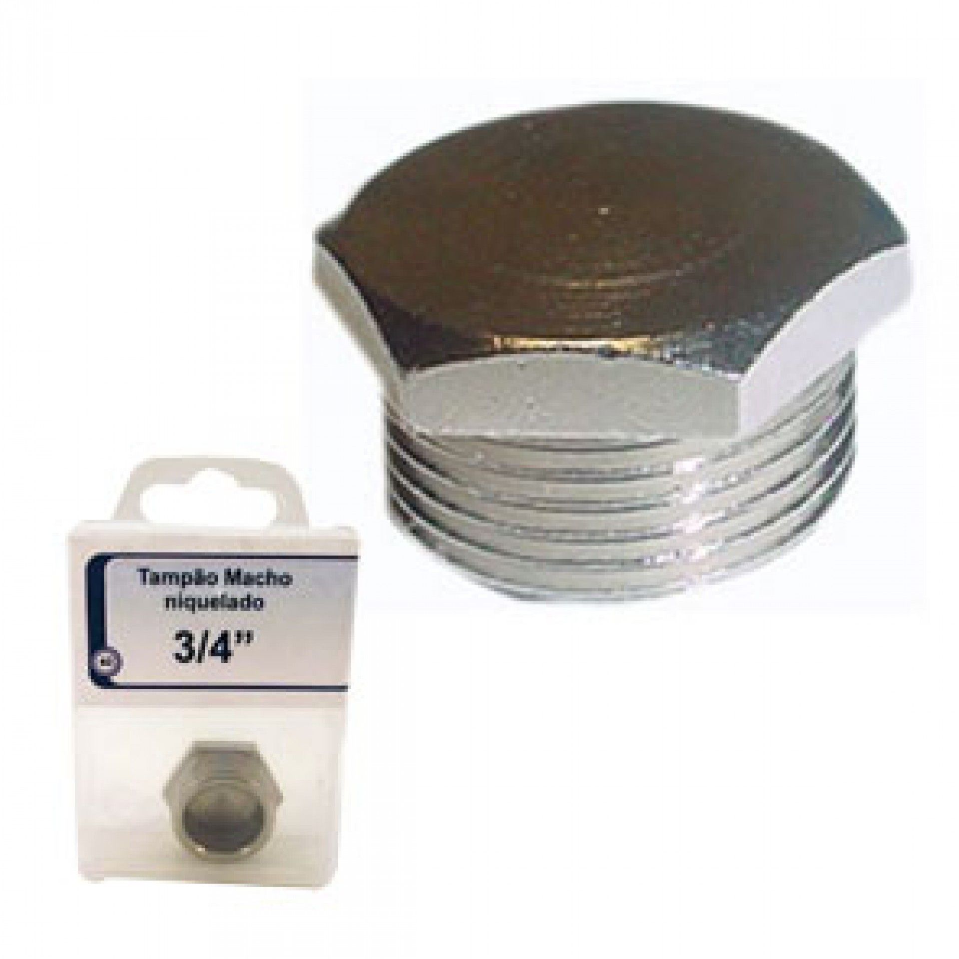Tampão Niquelado 3/4' M