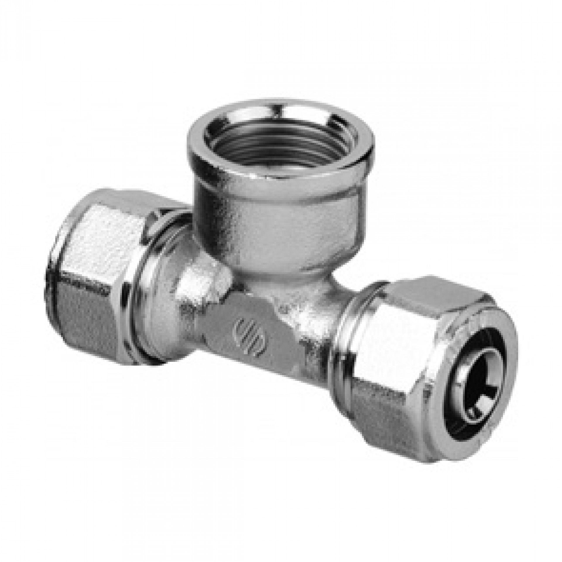 Tê Fêmea 20*3/4 Niquelado P/Multicamada