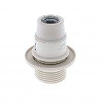 Casquilho E14 Branco Com Aro Casquilho E14 Branco Com Aro