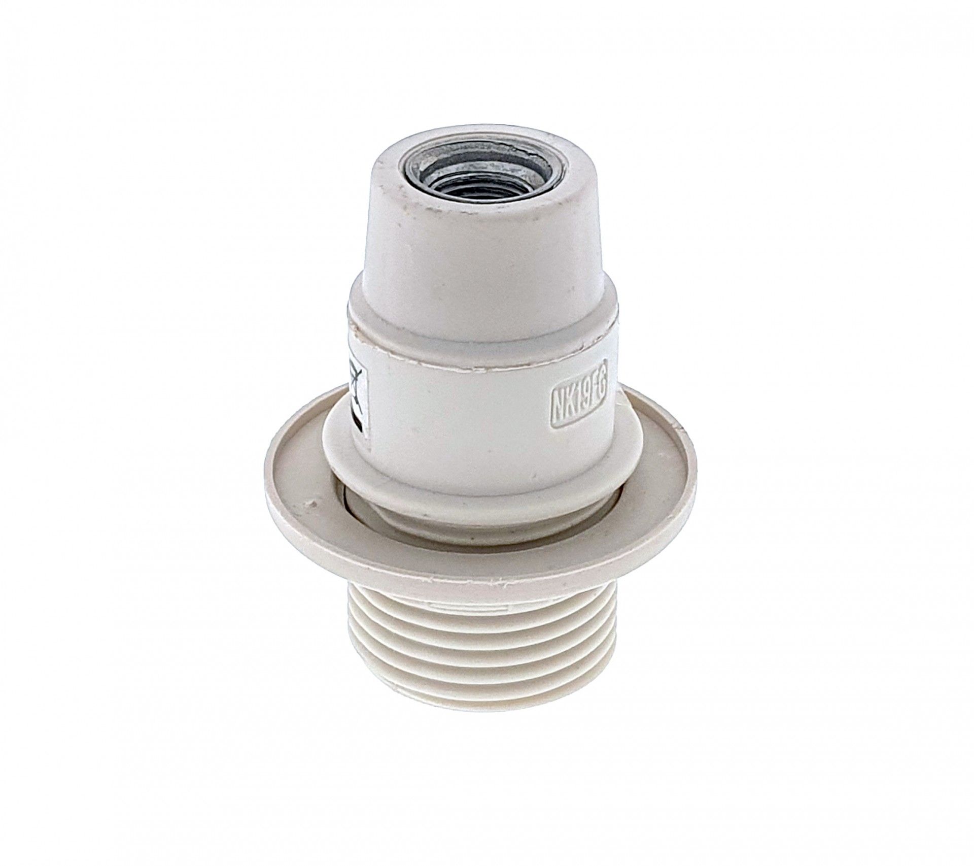 Casquilho E14 Branco Com Aro