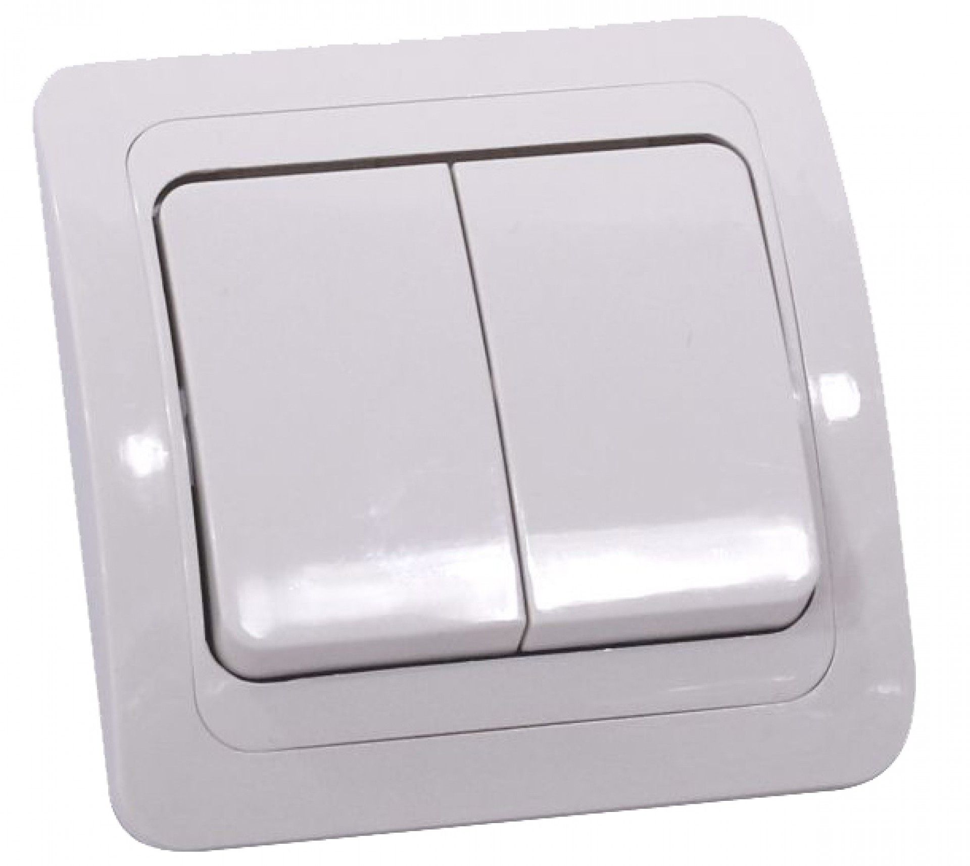 Comutador Duplo Branco