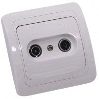 Tomada Tv/Rádio Branco Tomada Tv/Rádio Branco