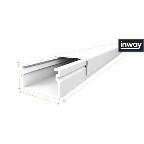 Calha Adesiva 20x12,5mm Branco 2m Calha Adesiva 20x12,5mm Branco 2m