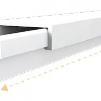Calha Adesiva 12x7mm Branco 2m Calha Adesiva 12x7mm Branco 2m