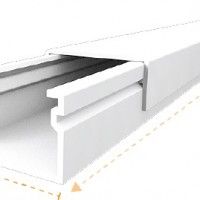 Calha Adesiva 20x12,5mm Branco 2m Calha Adesiva 20x12,5mm Branco 2m
