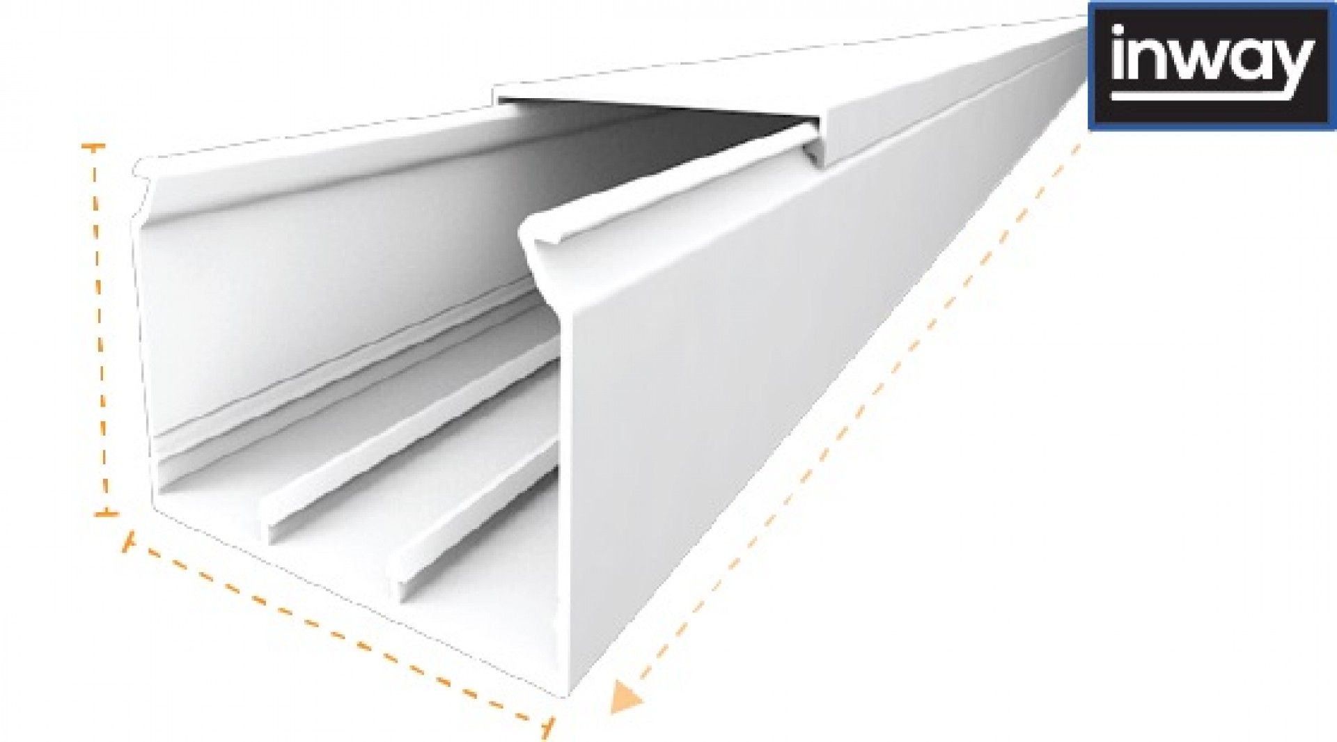 Calha 60x40mm Branco