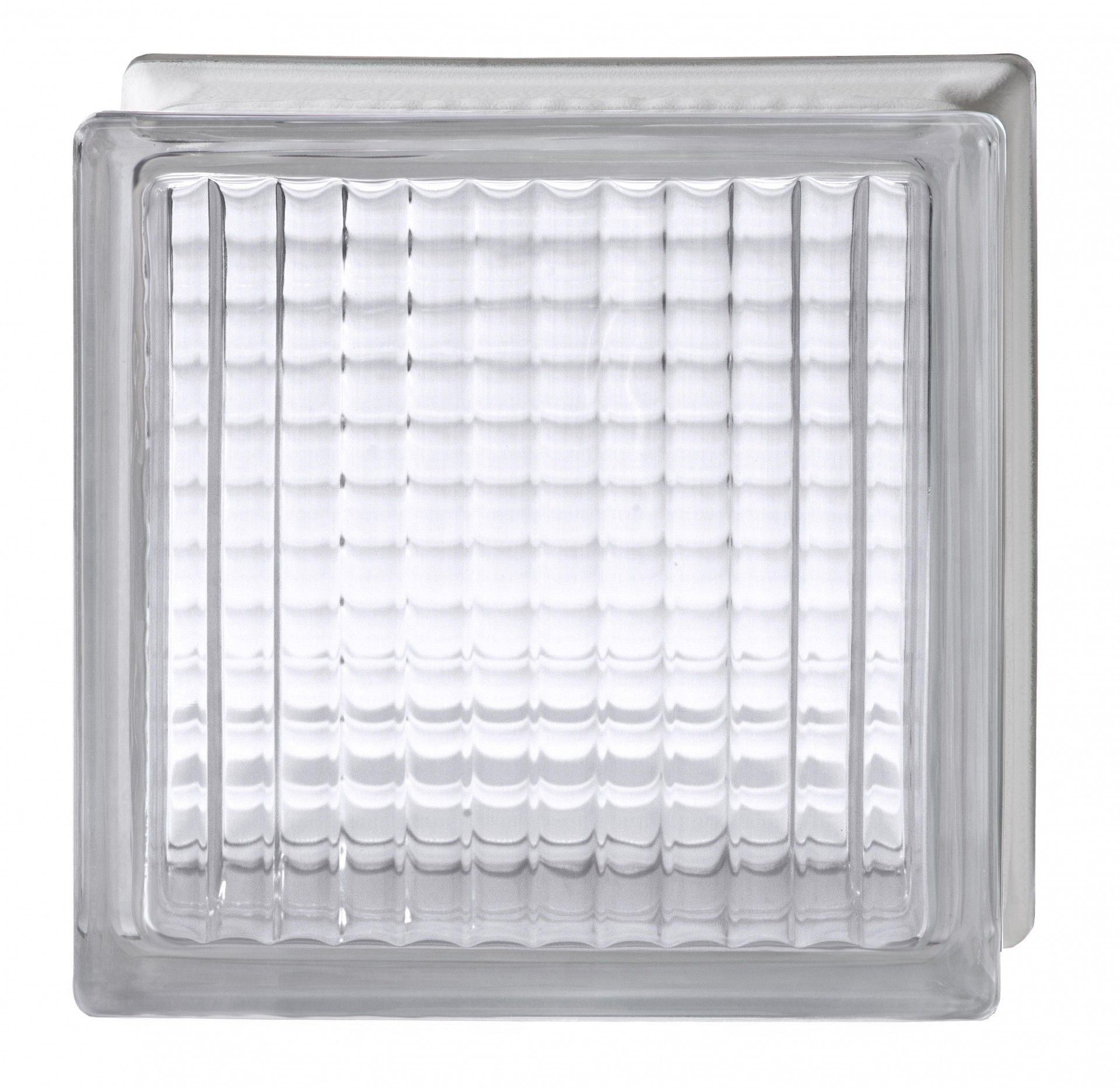 Tijolo Vidro Transparente Quadrado 19x19x8cm
