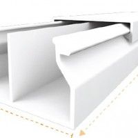Calha 40x17mm Branco Calha 40x17mm Branco