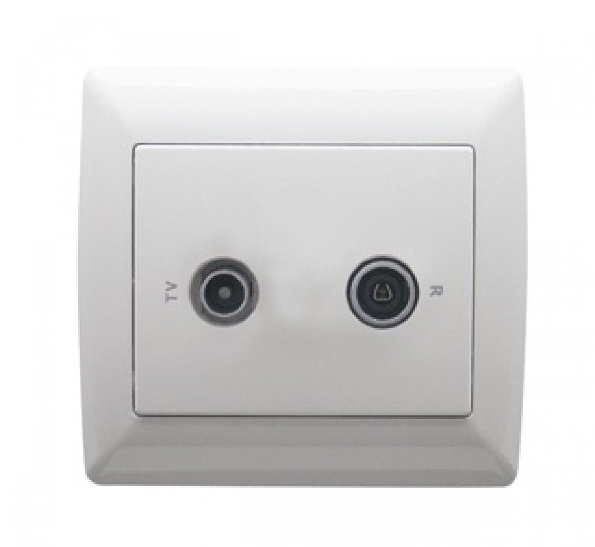 Tomada Tv/Fm Sirius 70 Branco