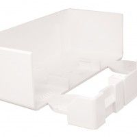 Topo Para Calha 110x50 Branca 2un Topo Para Calha 110x50 Branca 2un