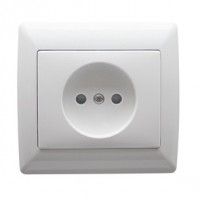 Tomada Com Obturador Sirius Branco Tomada Com Obturador Sirius Branco