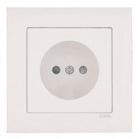 Tomada 2p Com Obturador Logus Branco Tomada 2p Com Obturador Logus Branco
