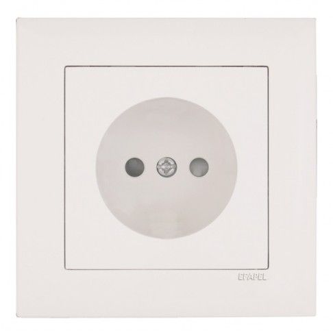Tomada 2p Com Obturador Logus Branco Tomada 2p Com Obturador Logus Branco