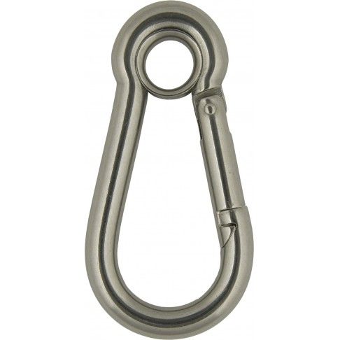 Mosqueto C/Gancho Inox 80mm