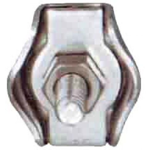 Passa-Cabos Simples Galvanizado 4mm 2un Passa-Cabos Simples Galvanizado 4mm 2un