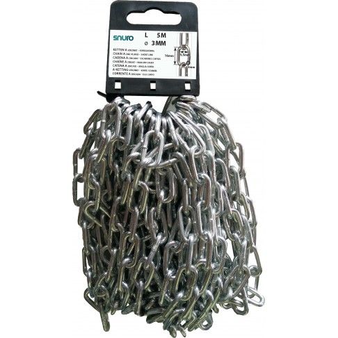 Corrente Elo Curto Zincado A-30 3mm 5m Corrente Elo Curto Zincado A-30 3mm 5m