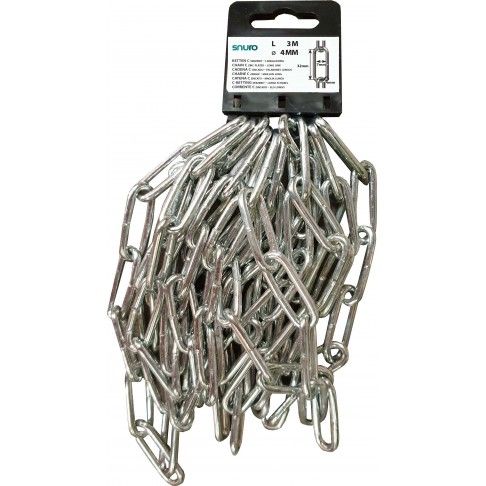 Corrente Elo Longo Zincado C-40 4mm 3m Corrente Elo Longo Zincado C-40 4mm 3m