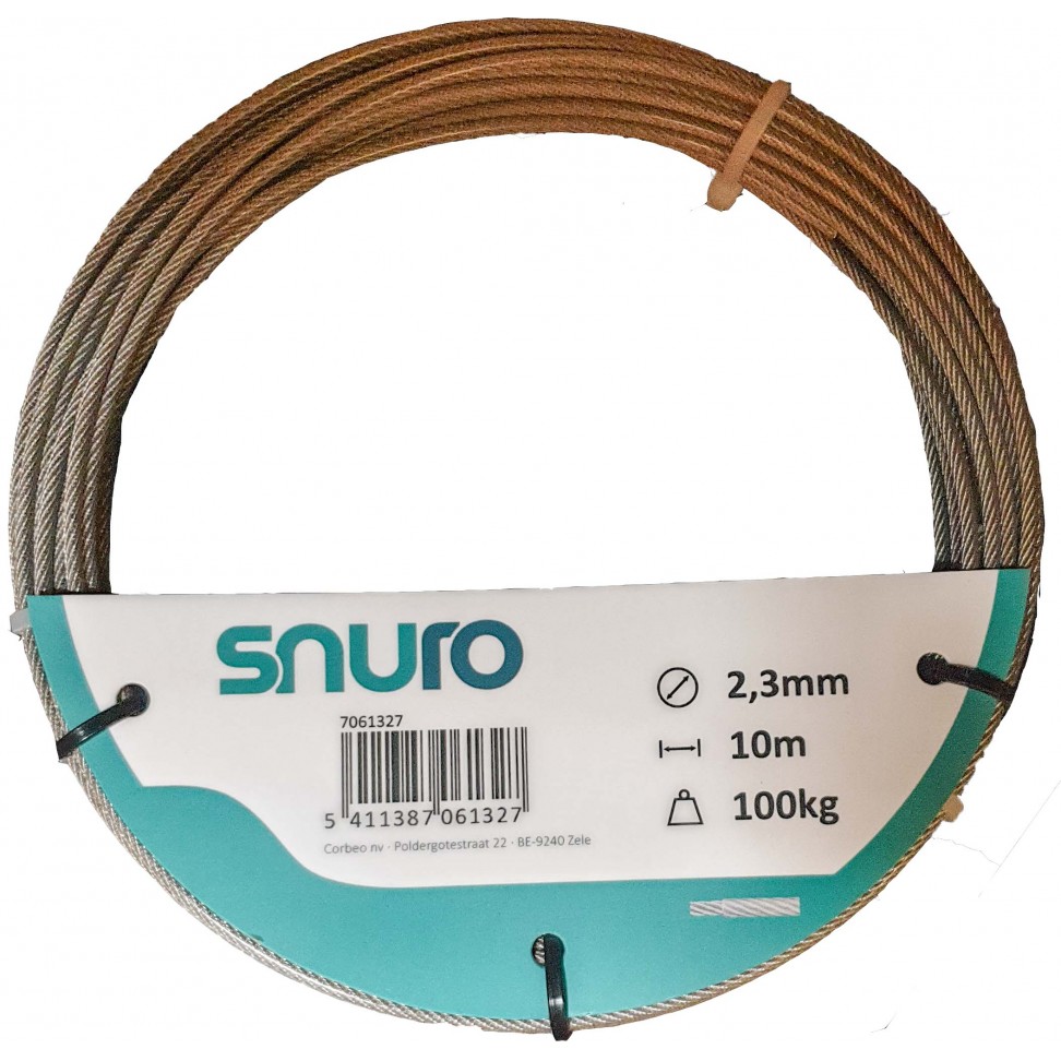 Cabo De A�o Galvanizado Rev 2.3mm 10m