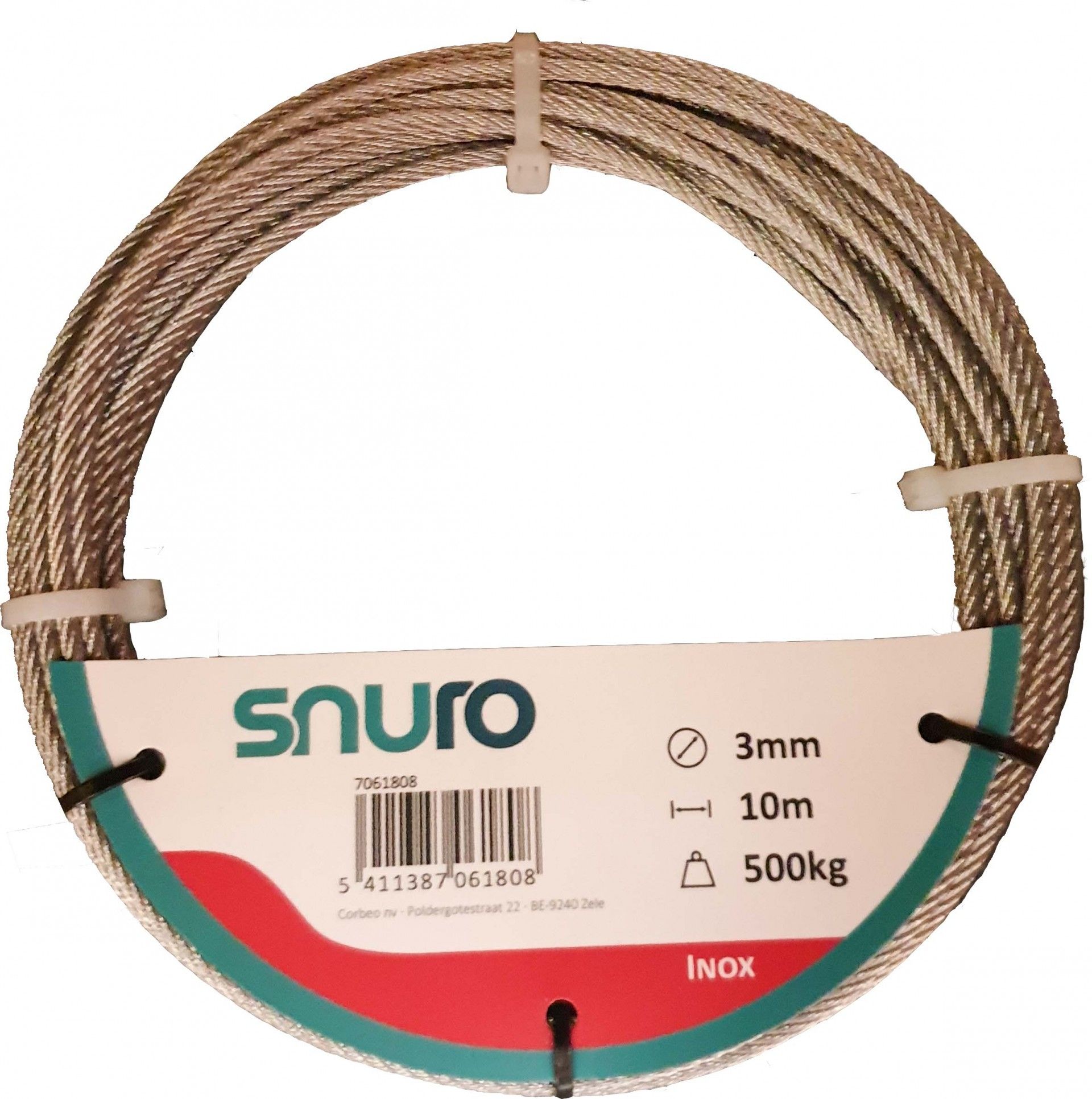 Cabo De Aço Inox 3mm 10m